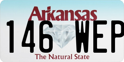 AR license plate 146WEP