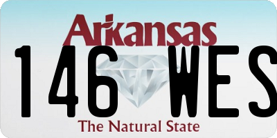 AR license plate 146WES