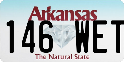 AR license plate 146WET