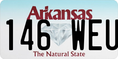 AR license plate 146WEU