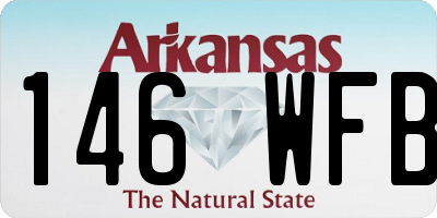 AR license plate 146WFB