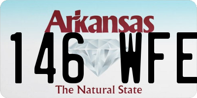 AR license plate 146WFE