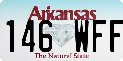 AR license plate 146WFF