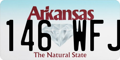 AR license plate 146WFJ