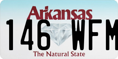 AR license plate 146WFM