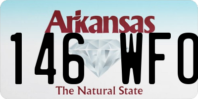AR license plate 146WFO