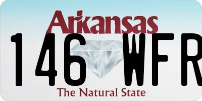 AR license plate 146WFR