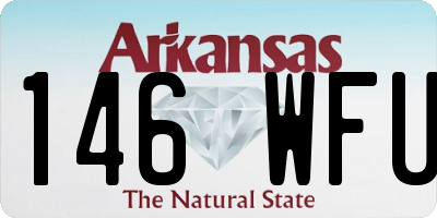 AR license plate 146WFU