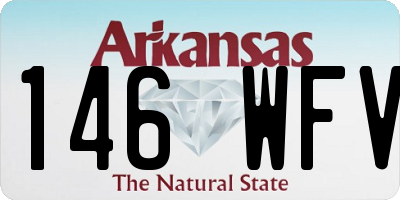 AR license plate 146WFV