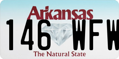 AR license plate 146WFW