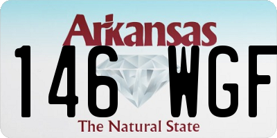 AR license plate 146WGF