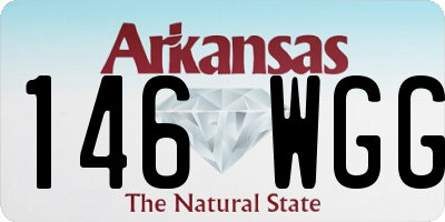 AR license plate 146WGG