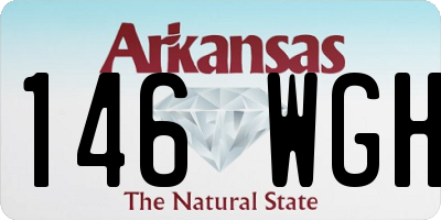 AR license plate 146WGH