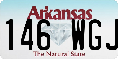 AR license plate 146WGJ