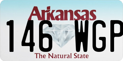 AR license plate 146WGP