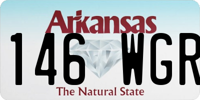 AR license plate 146WGR