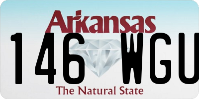 AR license plate 146WGU