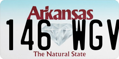 AR license plate 146WGV