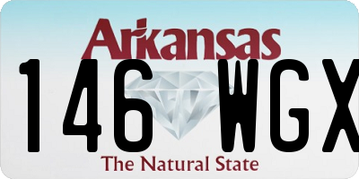 AR license plate 146WGX