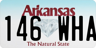 AR license plate 146WHA