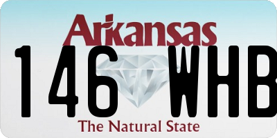 AR license plate 146WHB