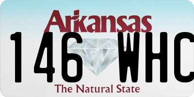 AR license plate 146WHC