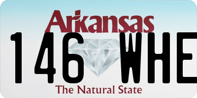 AR license plate 146WHE