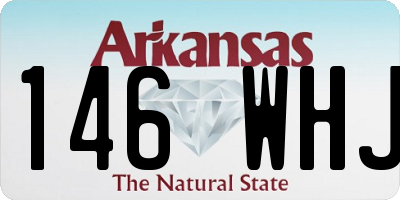 AR license plate 146WHJ