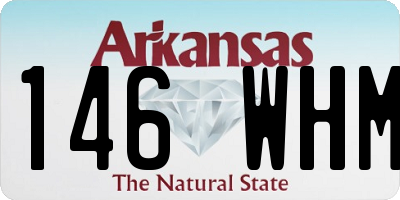 AR license plate 146WHM