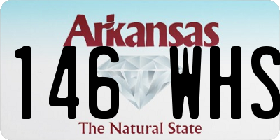 AR license plate 146WHS