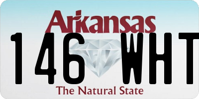 AR license plate 146WHT