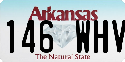 AR license plate 146WHV