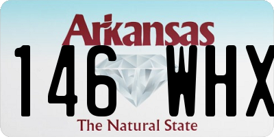 AR license plate 146WHX