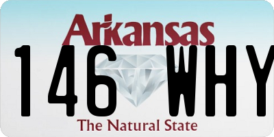AR license plate 146WHY