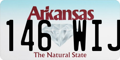 AR license plate 146WIJ