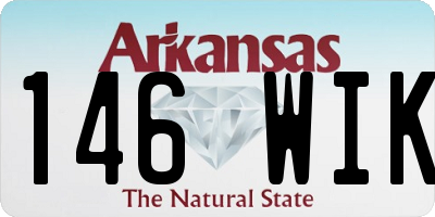 AR license plate 146WIK