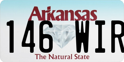 AR license plate 146WIR