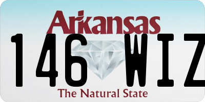 AR license plate 146WIZ