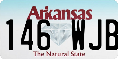 AR license plate 146WJB