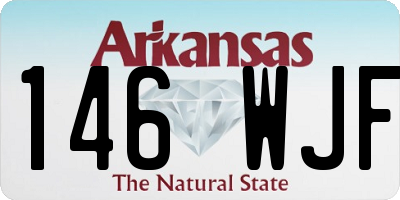 AR license plate 146WJF