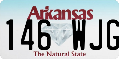 AR license plate 146WJG