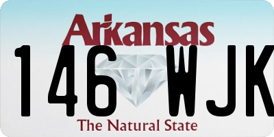 AR license plate 146WJK