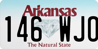 AR license plate 146WJO