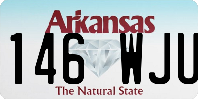 AR license plate 146WJU