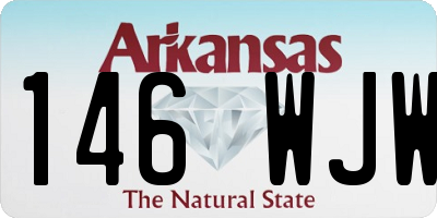 AR license plate 146WJW