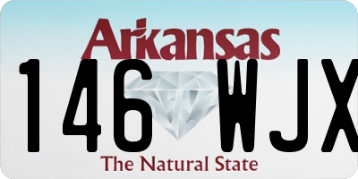 AR license plate 146WJX