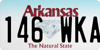 AR license plate 146WKA
