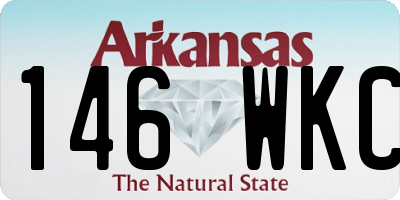 AR license plate 146WKC