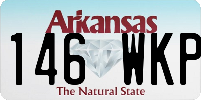 AR license plate 146WKP