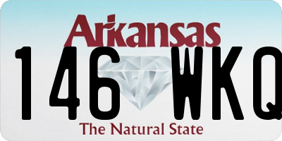 AR license plate 146WKQ